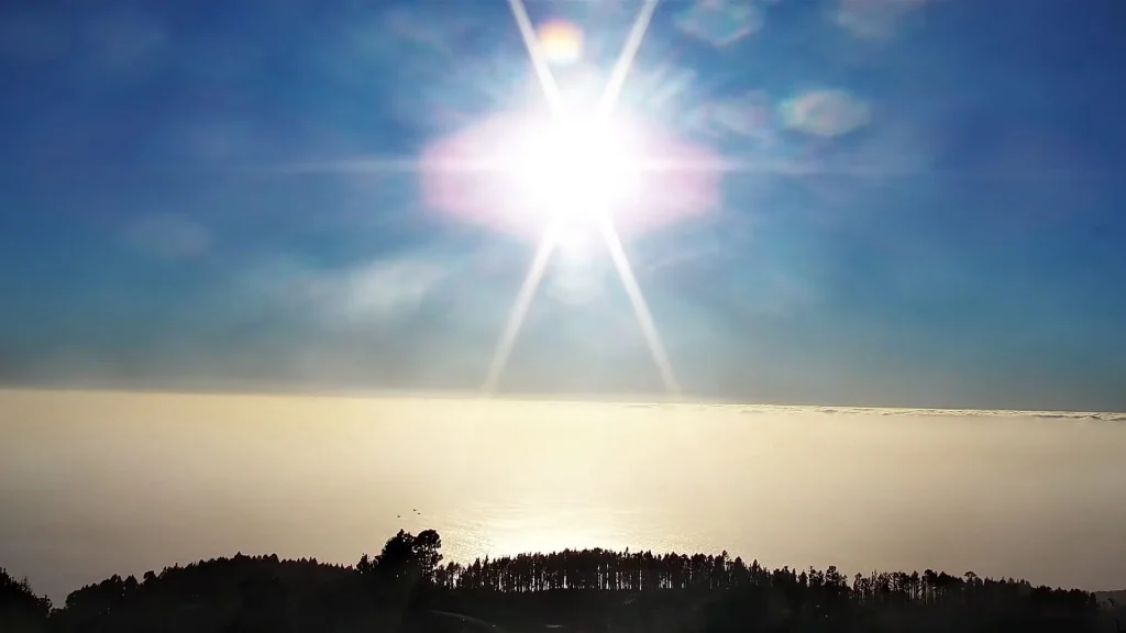Sea of clouds La Palma observatory